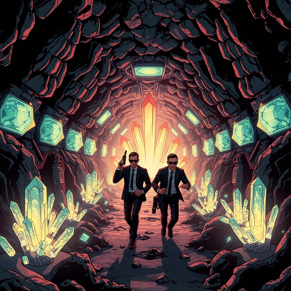 Men in Black Agents Uncover Alien Technology in a Hidden Und...