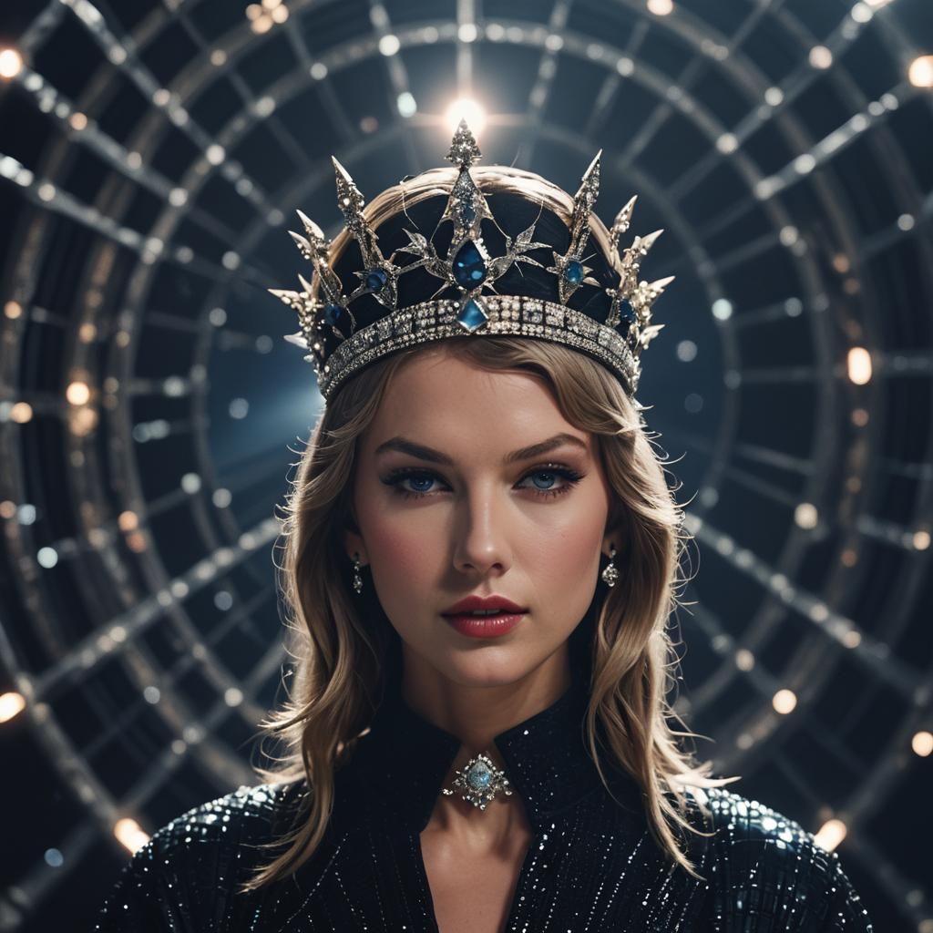 Taylor Swift in Matrix Style With Aliens