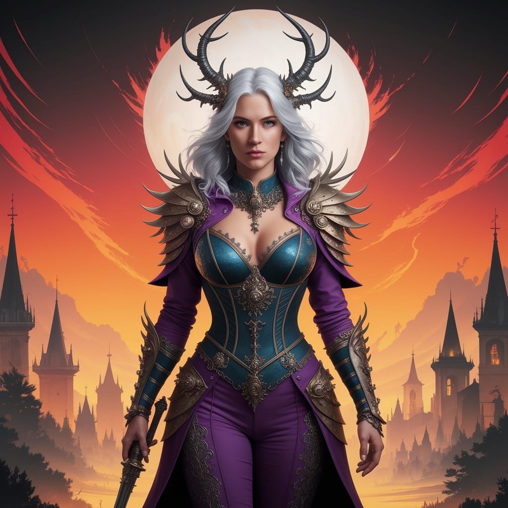 Dark Fantasy World in Grim Dark Style