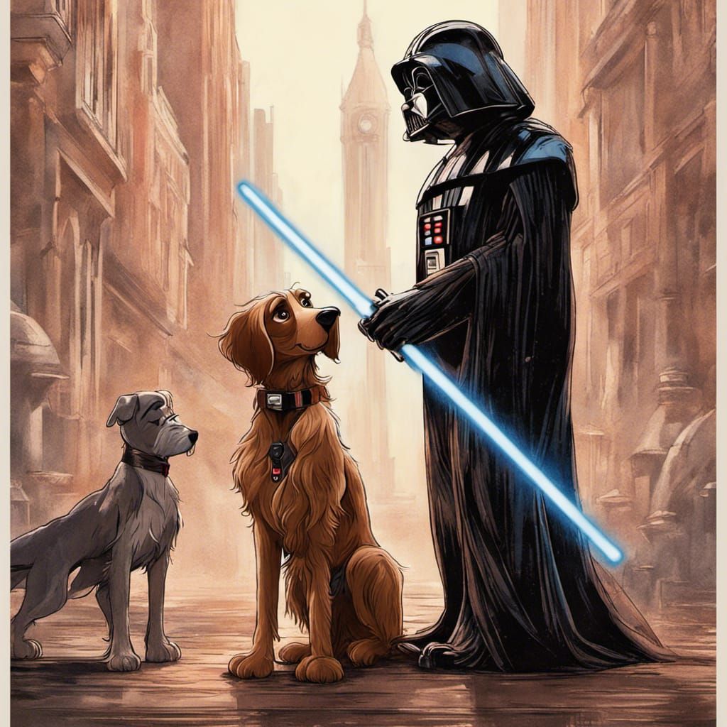 Lady and Tramp Meet Star Wars Movie