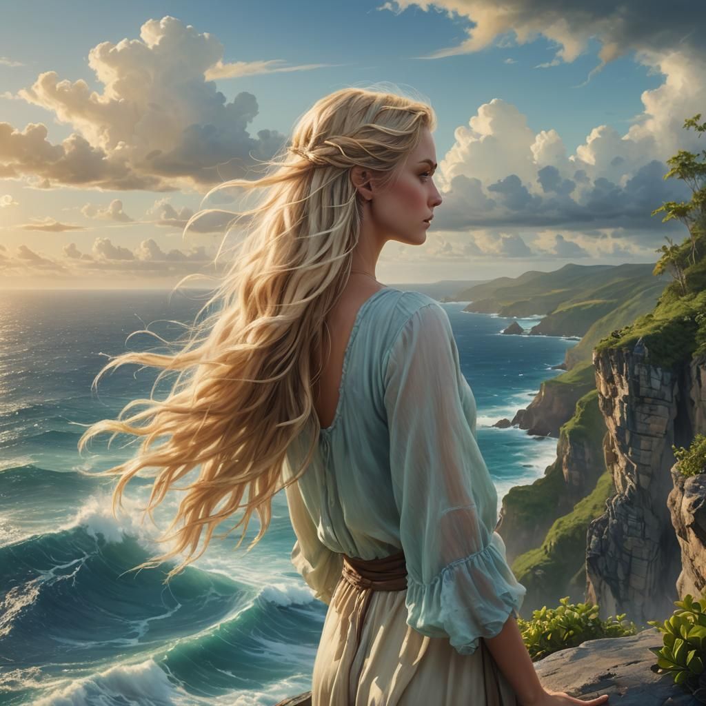 Caribbean Dream: Fantasy Art on the Cliffside