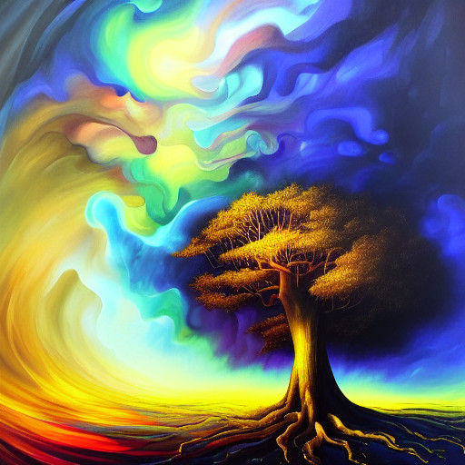 Ethereal Goddess of the Surreal Forest