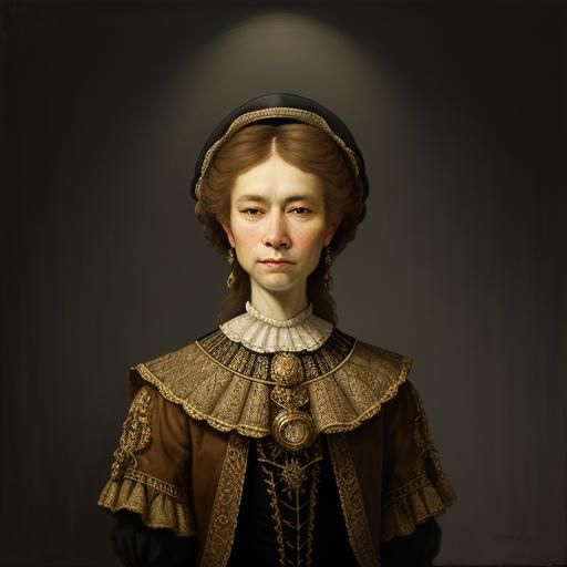Expressive Portrait in the Style of Rembrandt