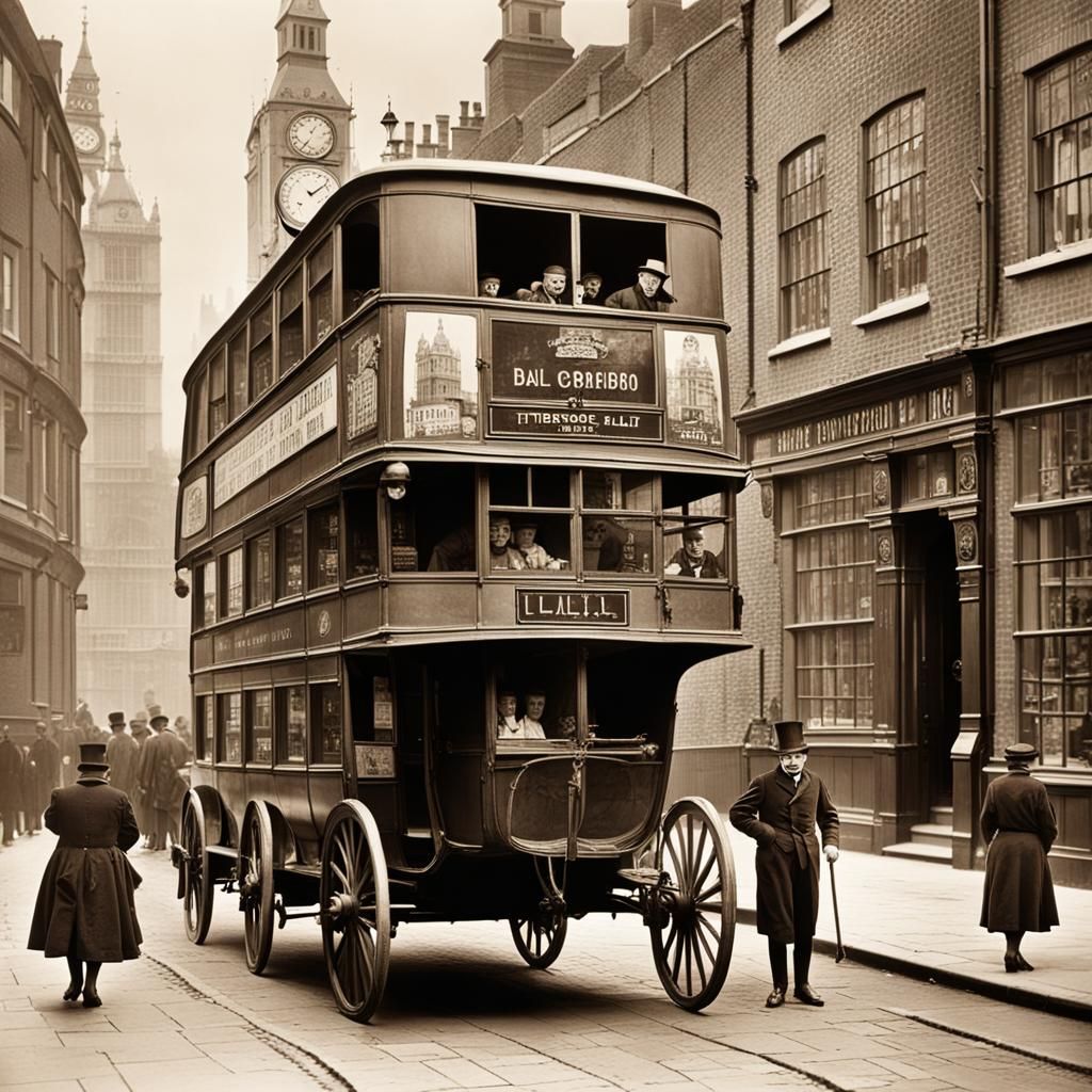 Wacky Sepia Photos of Old London Town