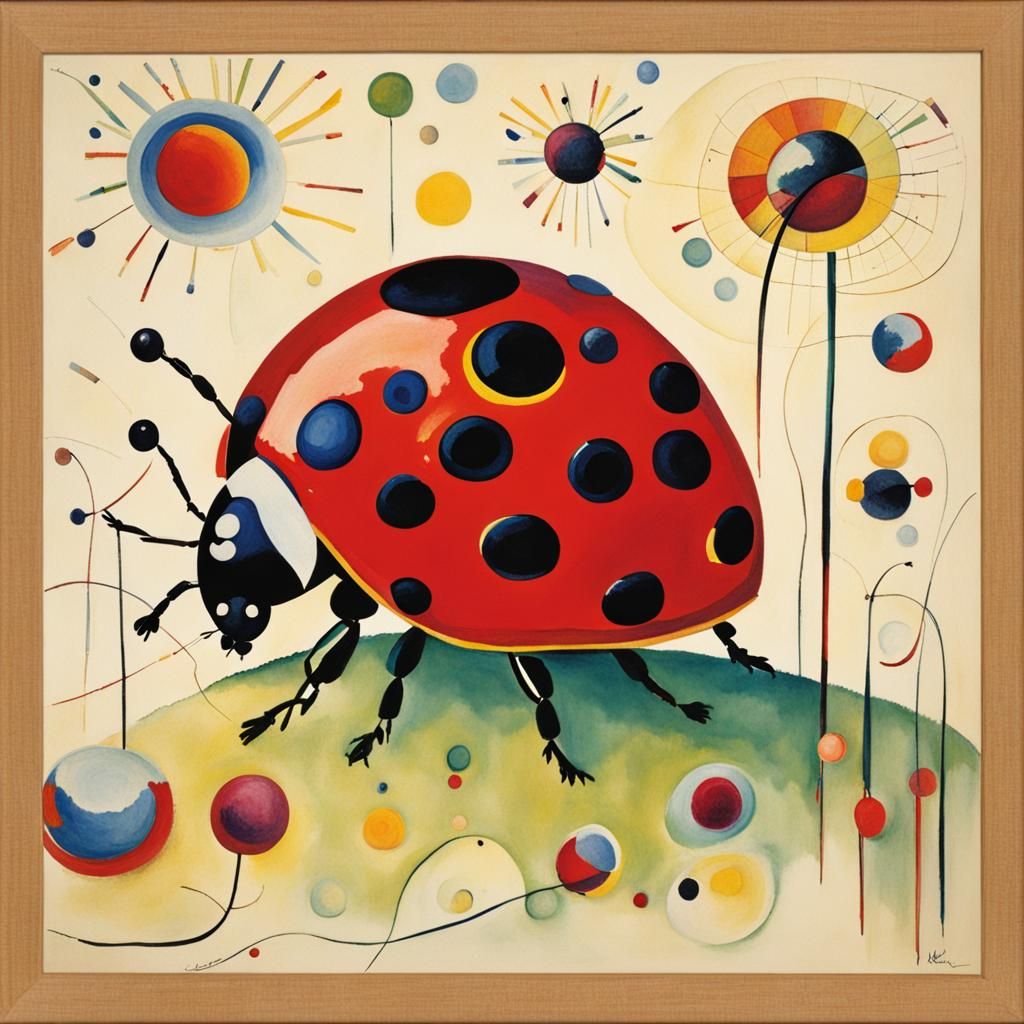 Ladybug in Kandinsky Style