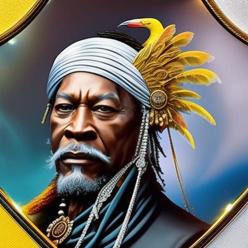 Detailed Pencil Sketch of Pirate Portrait