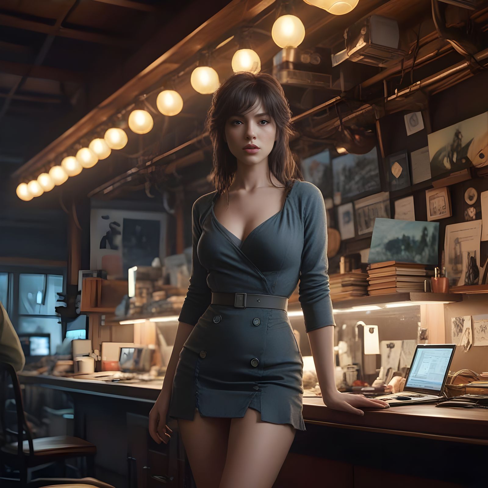 Epic Fantasy with Exuberant Women in Cinematic Film Style