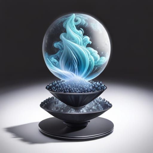 An intricate hyperdetailed very shiny crystal, very high lus...