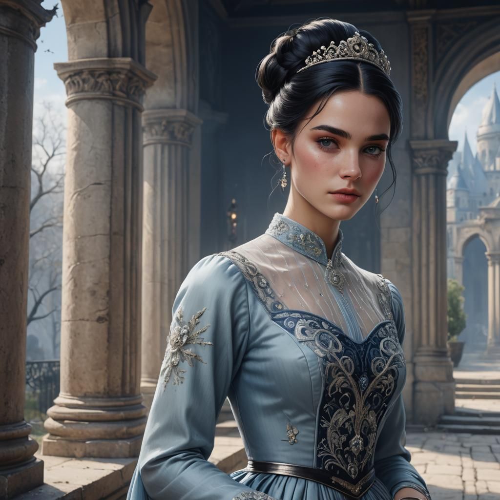 Eighteen Year Old Princess Portrait in Fantasy Art