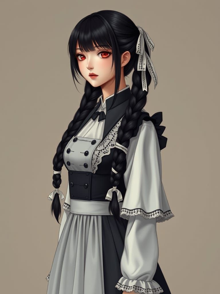 Lilith Kuromine as Art Nouveau Maid