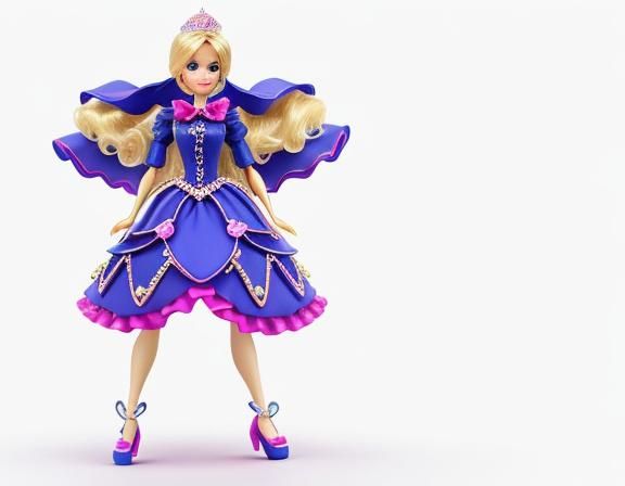Barbie Pink Heart Princess Dress Outfit Design