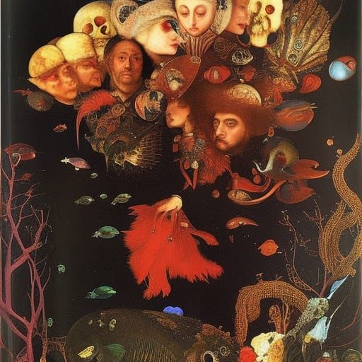 Underwater Vampires in Renaissance Style