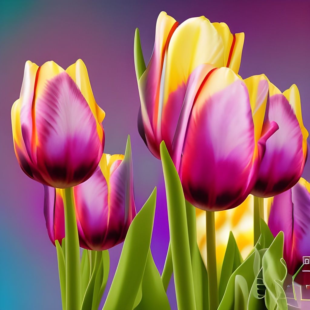 Hyperrealistic Tulips on a Pipe Organ