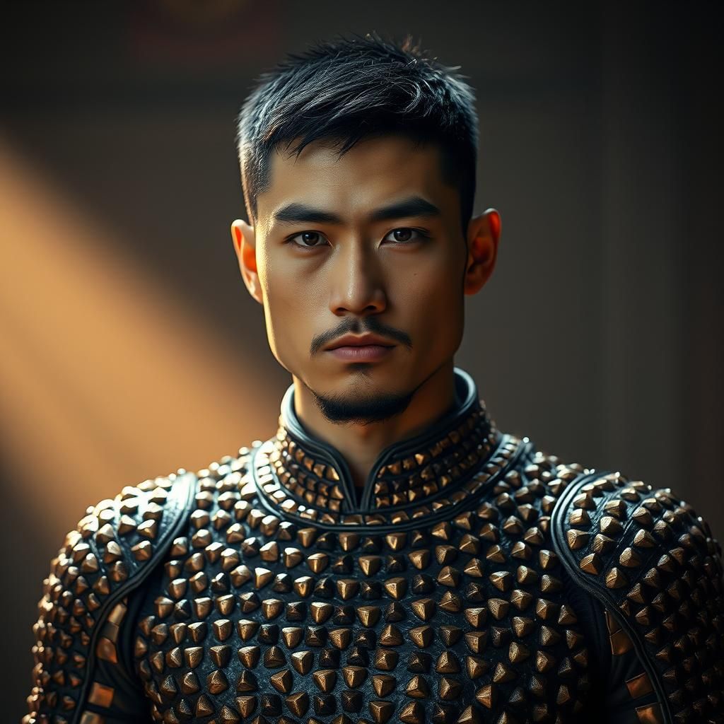 Chinese Man in Copper Bodysuit: Cinematic Live-Action