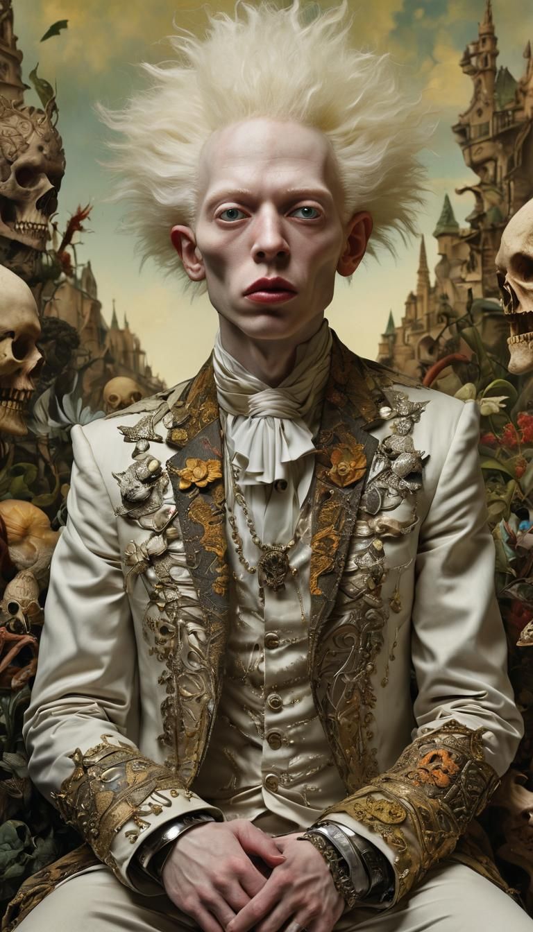 Apocalyptic Albino Punk Prophets in Mixed Media Collage