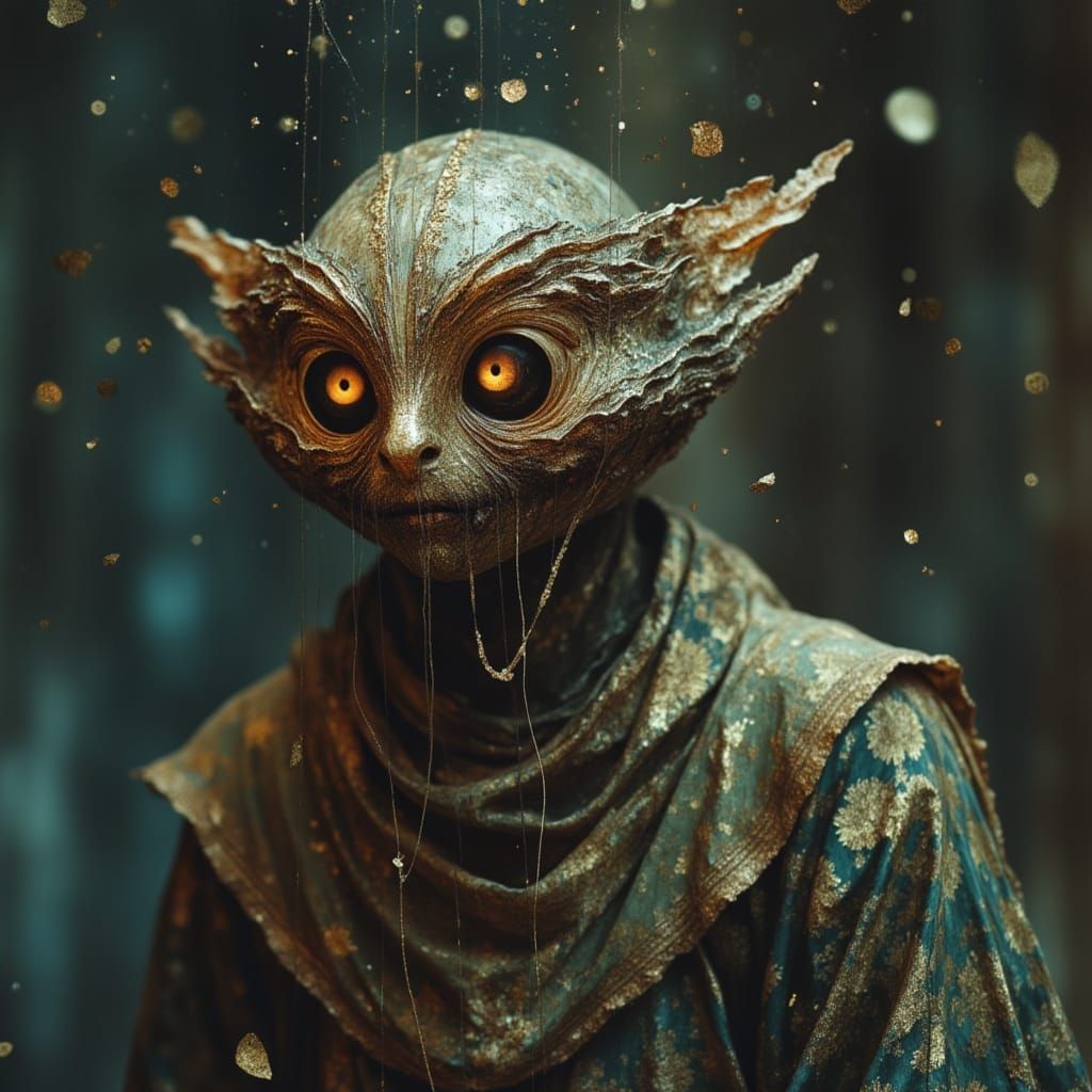 Menacing Beastly Antagonist in Dark Fantasy Style