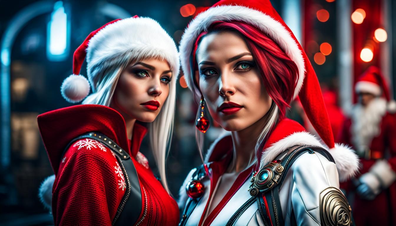 Cyberpunk Christmas Elves