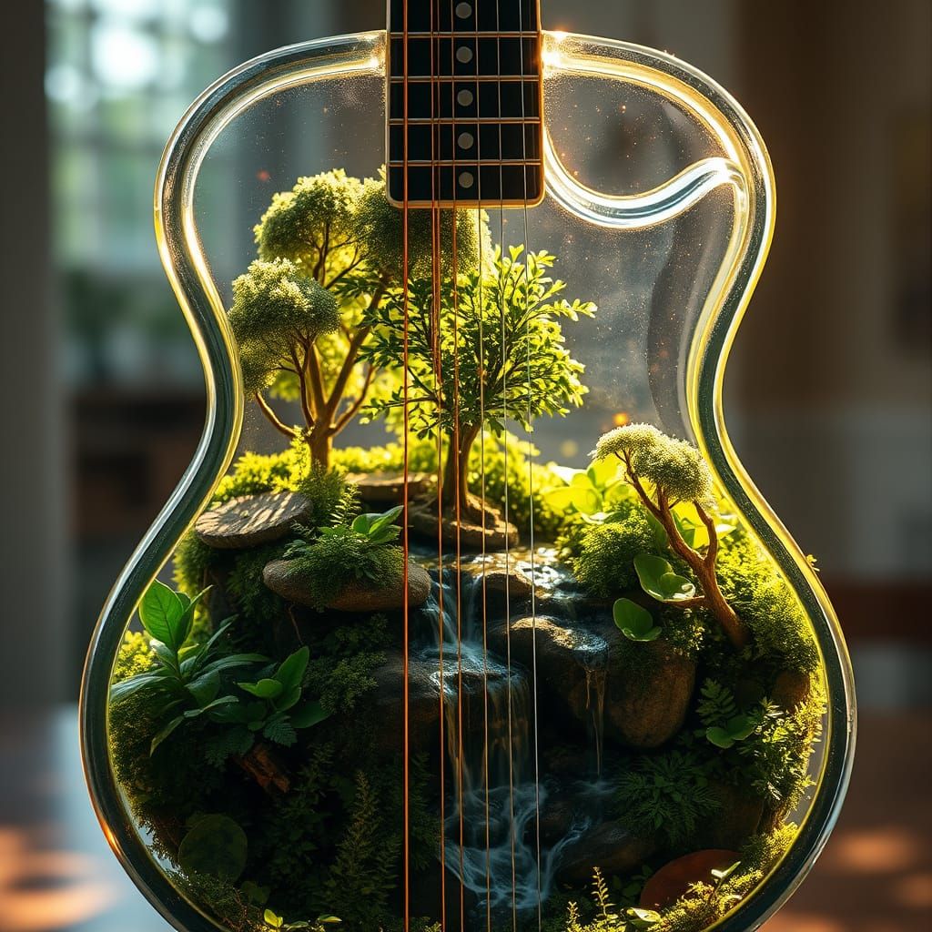 a glass guitar