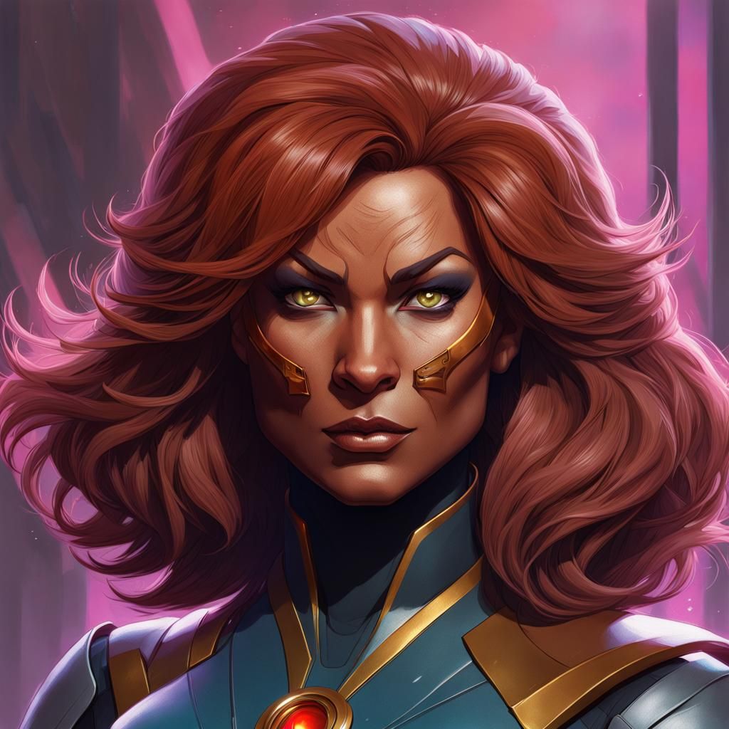 Pumyra Thundercat and Dr. Crusher Mashup Portrait