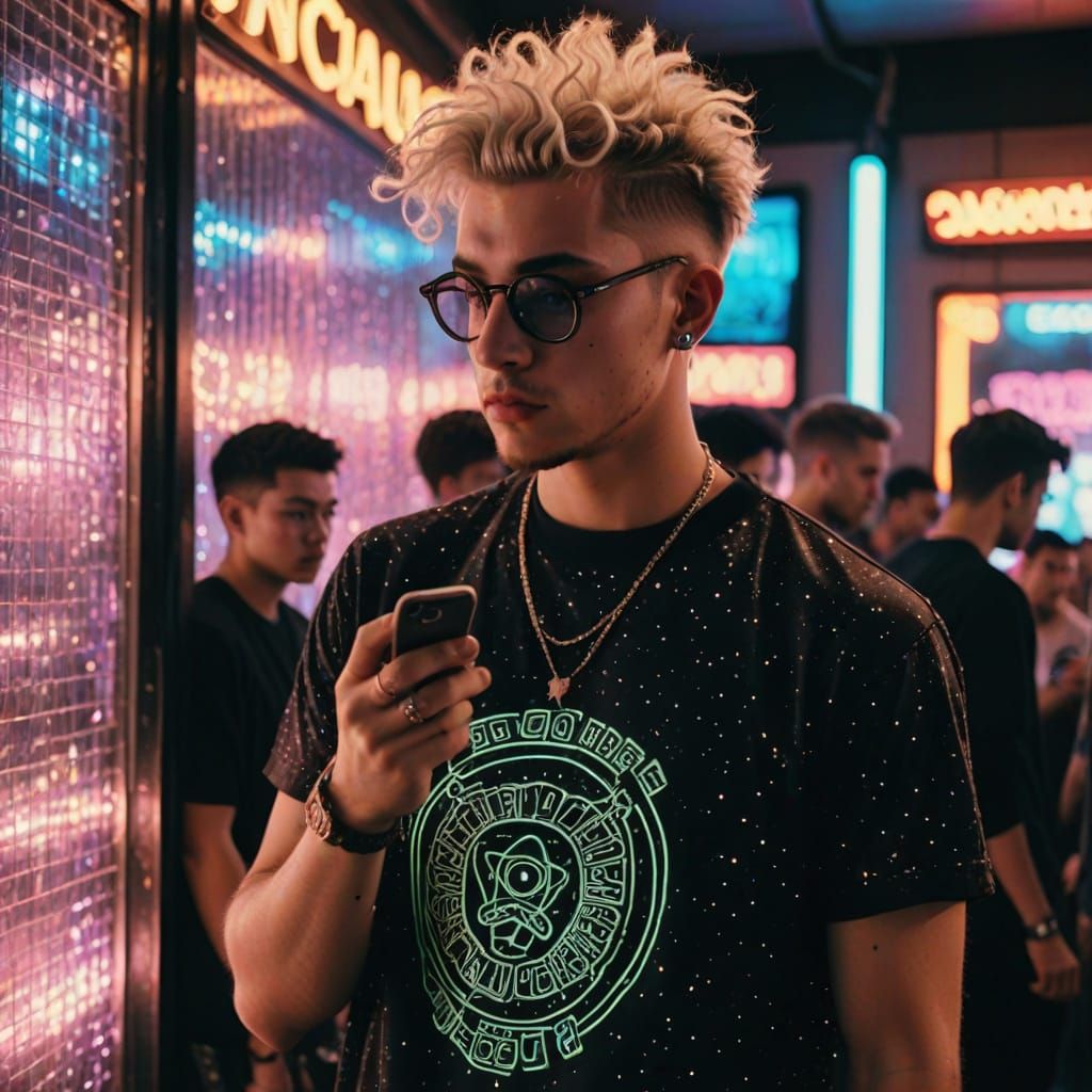 Grunge Guy Shines at the Disco