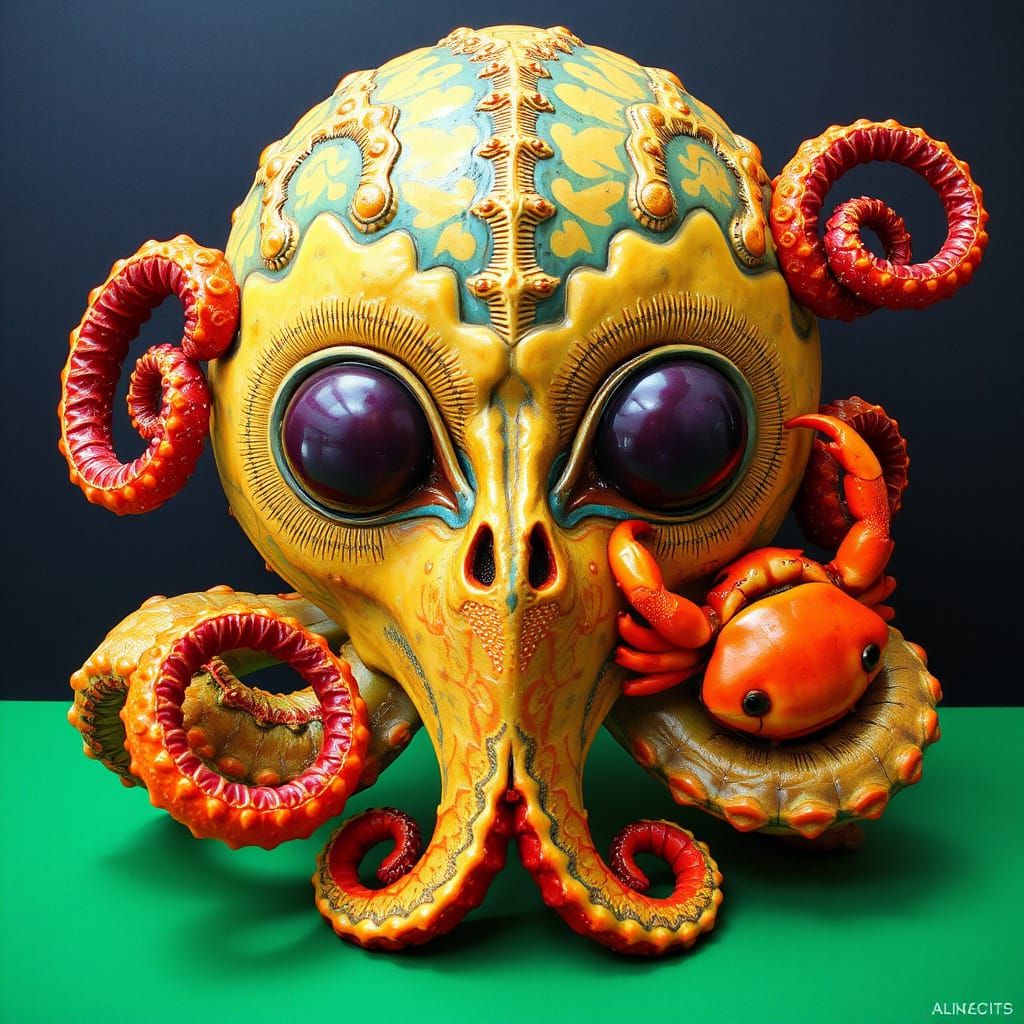 Exotic Alien Creatures in a Speculative Style