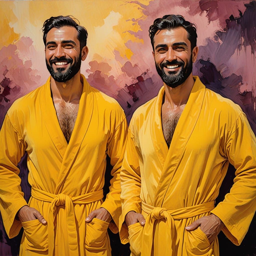 Calm Serenity of Hirsute Men in Velvet Robes