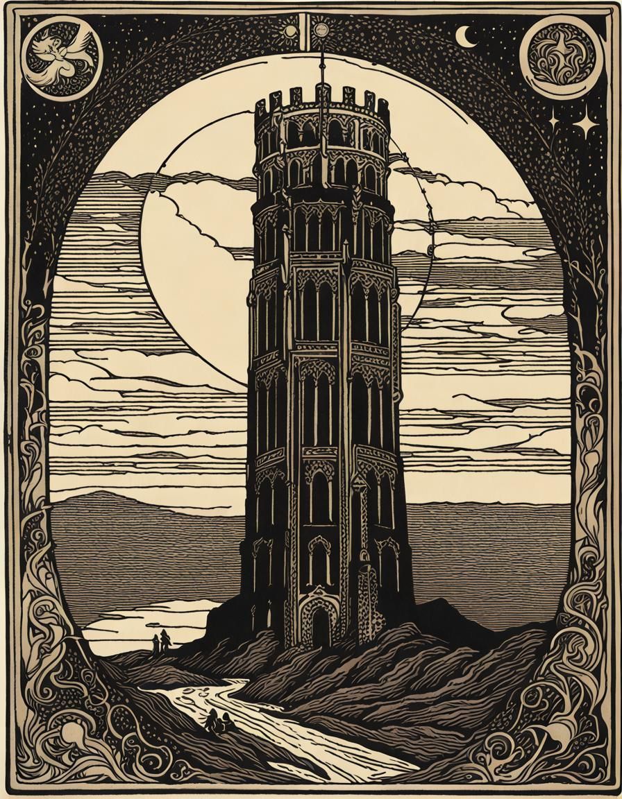Tarot card: The Tower.