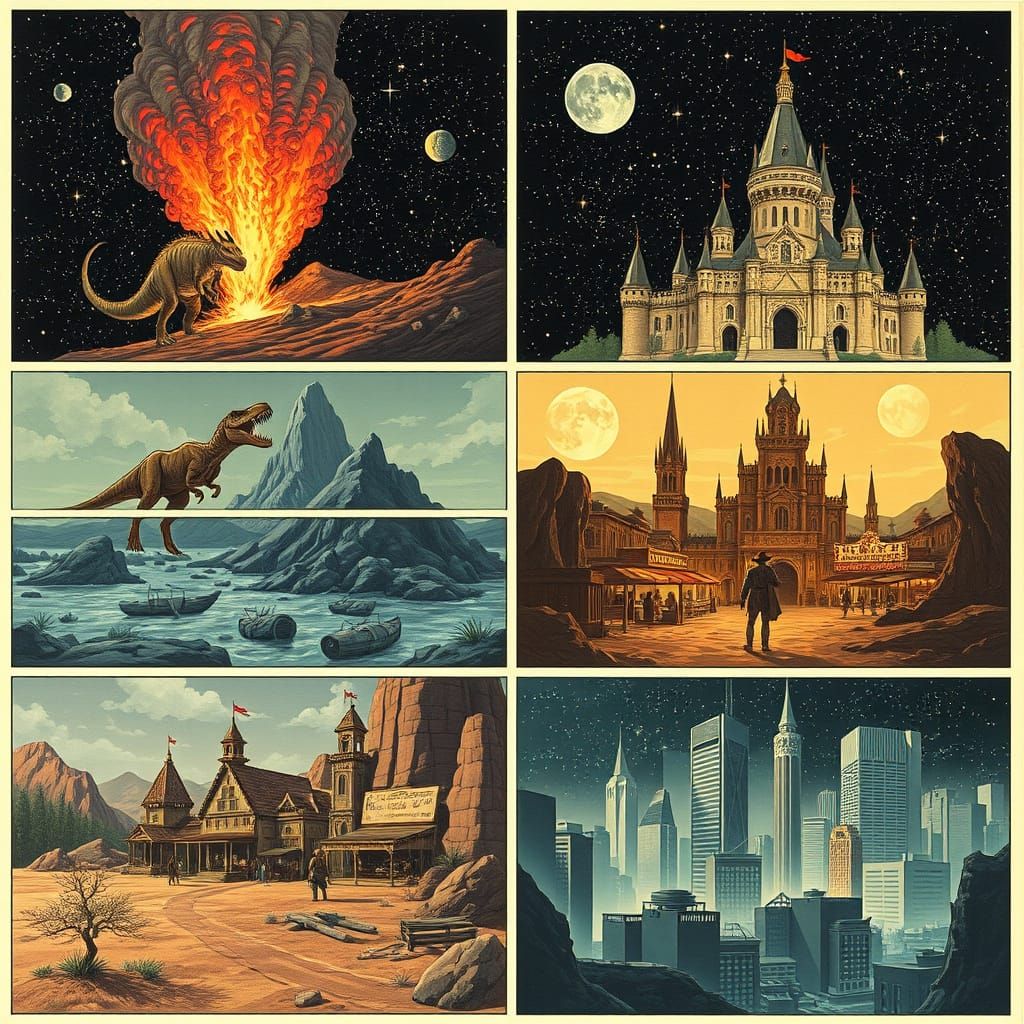 Historical Eras Collide in Retro Sci-Fi Style