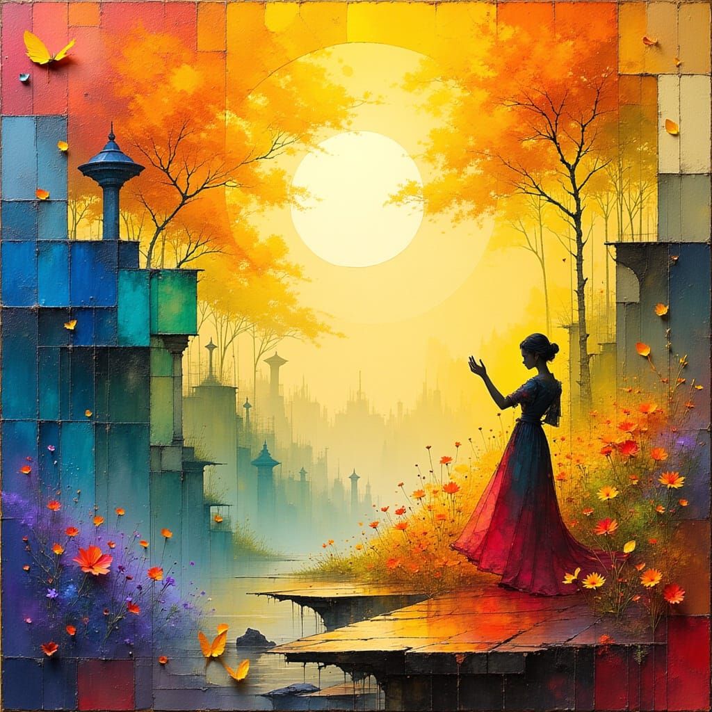 Gouache Painting of Biblical Verses on Joy and Gratitude