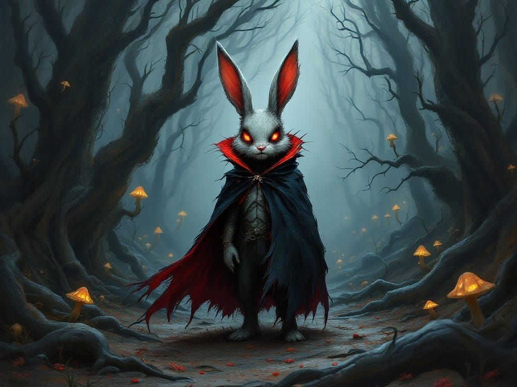 Sinister Bunny FooFoo in Dark Forest