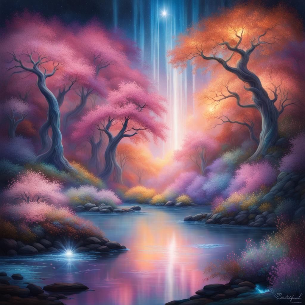 Lumina Lux: Ethereal Beings in a Crystalline Realm