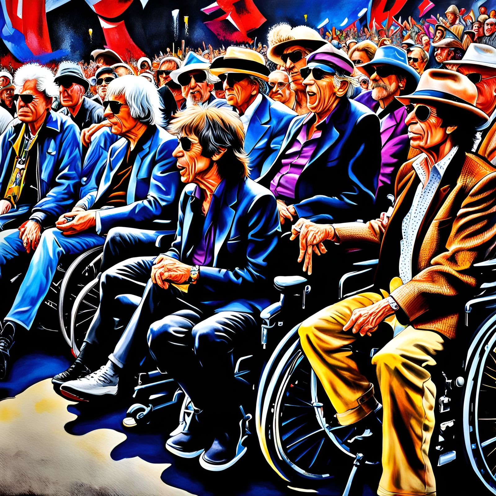 The Rolling Stones: Last Tour in Graffiti Art Style