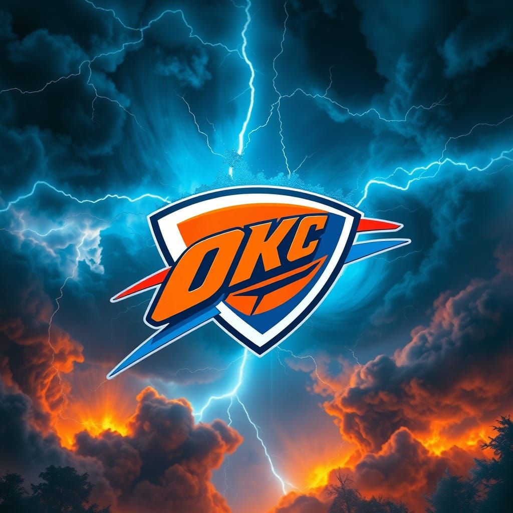 Bold Thunder Logo Emerges from Mystical Storm