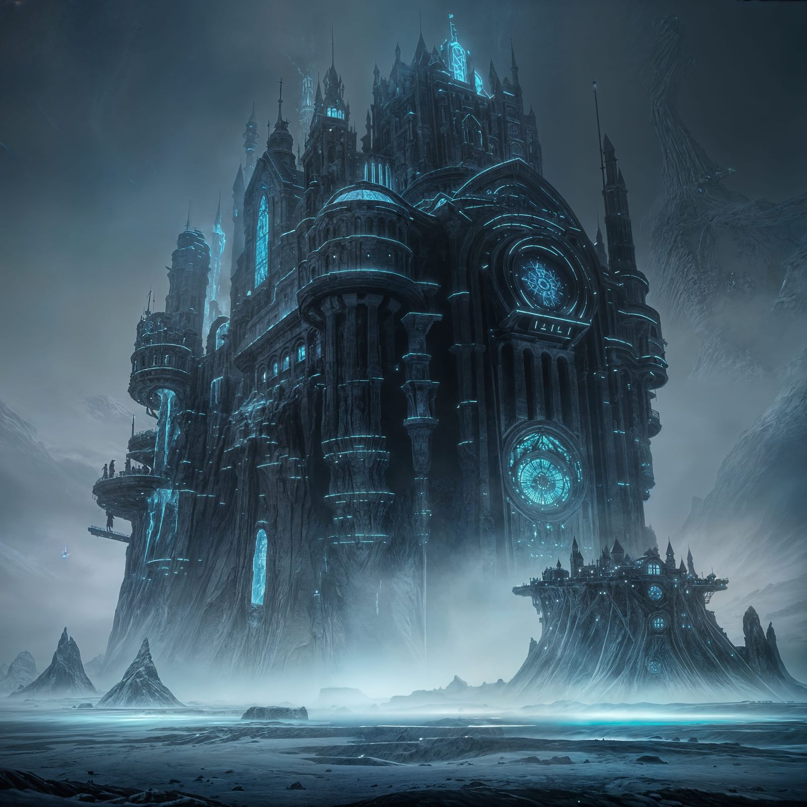 Antique Punk Kingdom on Frozen Arctic Planet