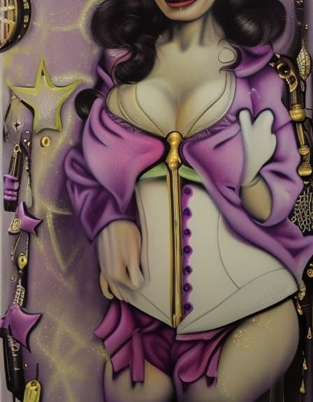 Steampunk Winter Wonderland in Surreal Style