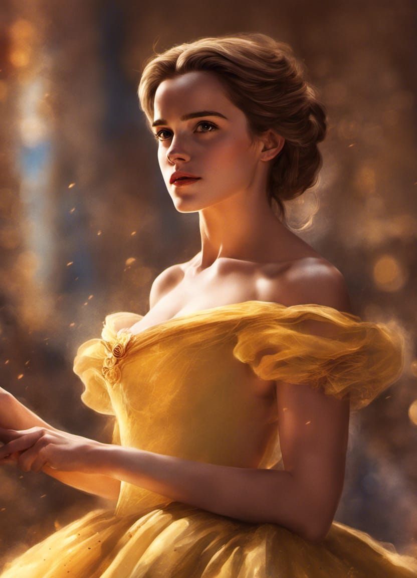 Emma Watson as Belle in Ballgown