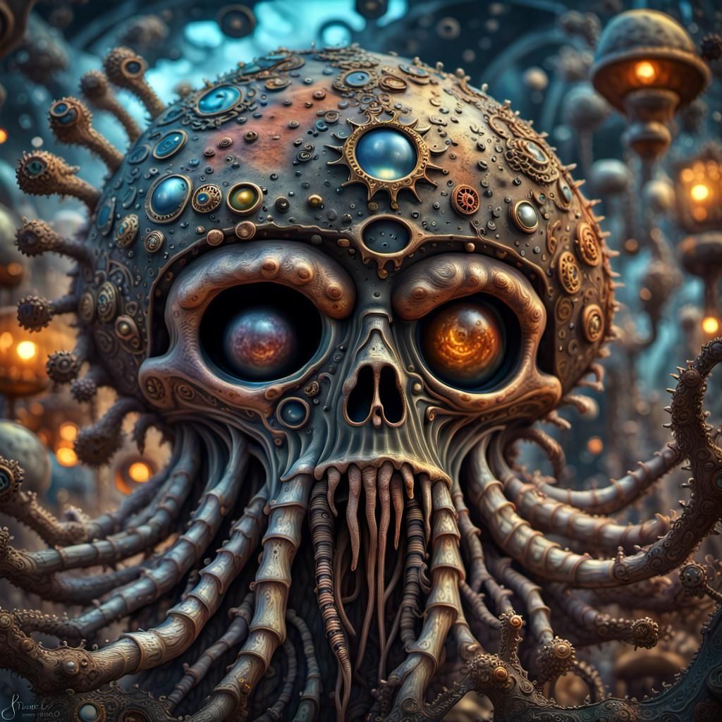 Psychedelic Pirate Amoeba Wars: A Digital Masterpiece