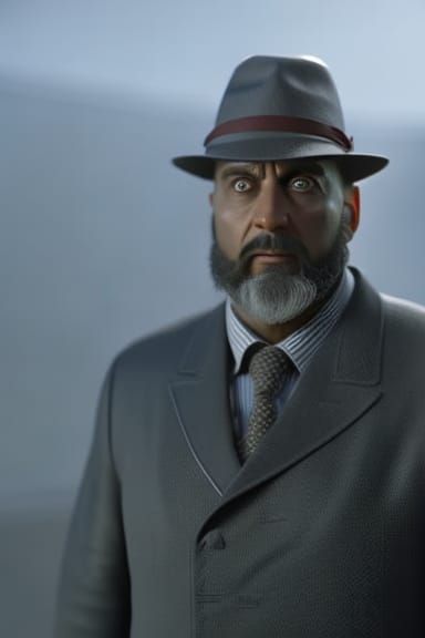 Detailed Portrait of Confident University Lecturer