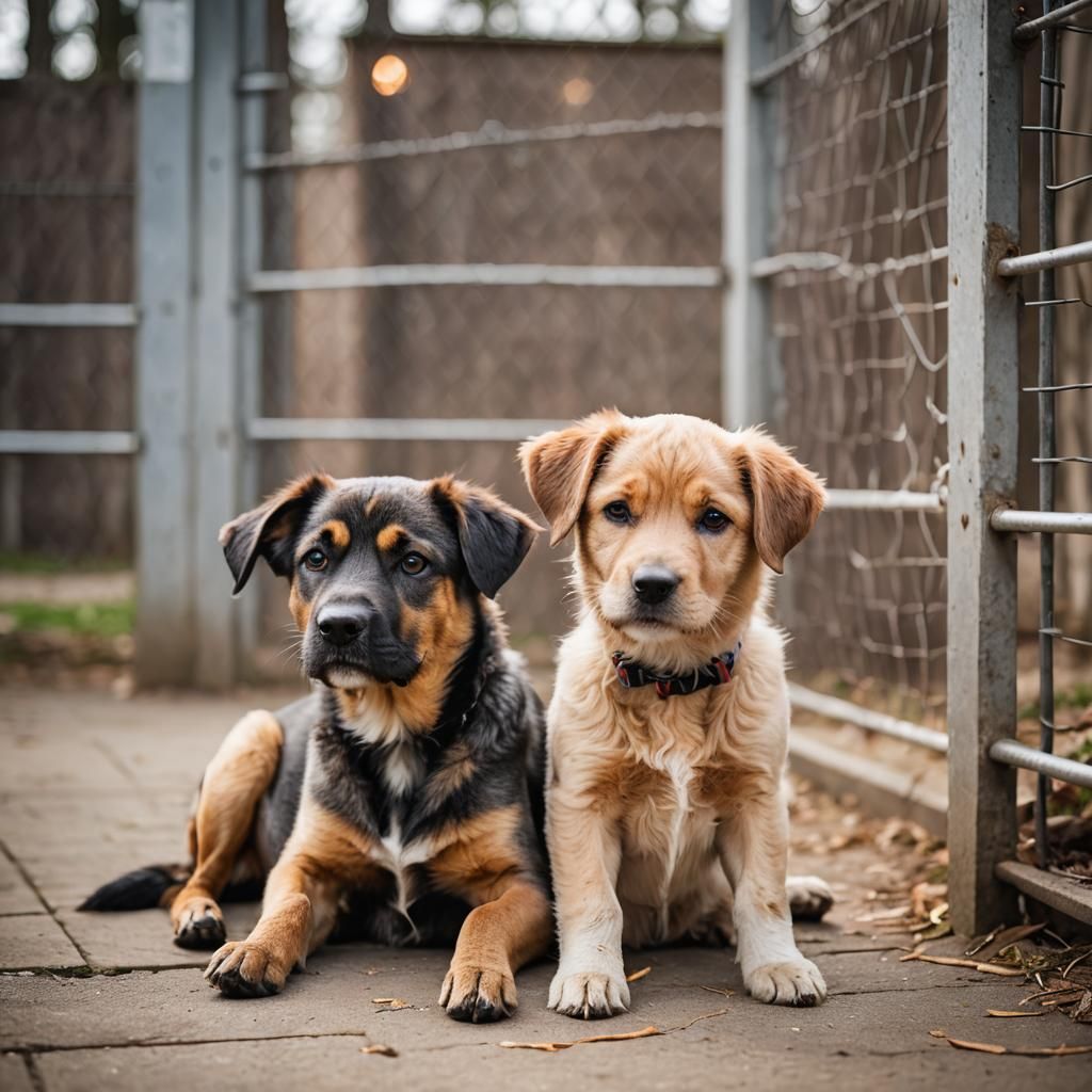 Dog Shelter Photography with Bokeh and Natural Light