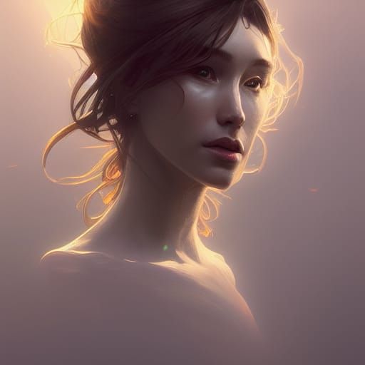 Detailed Portrait in Hyperdetailed Digital Art Style