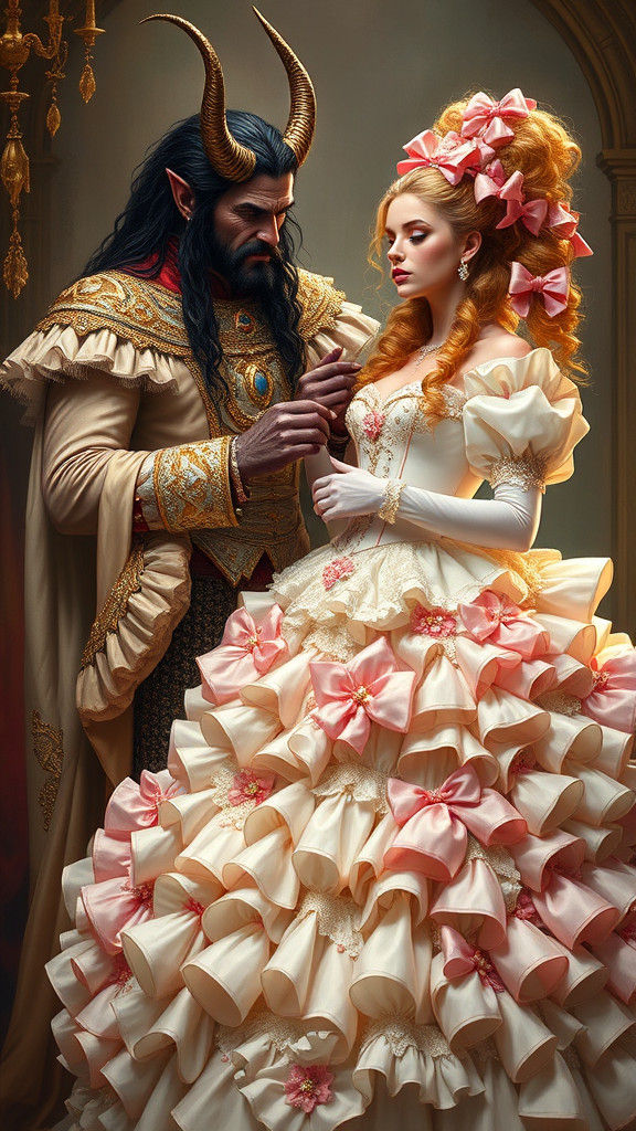 Demon King Buttons Corset of Princess Bride