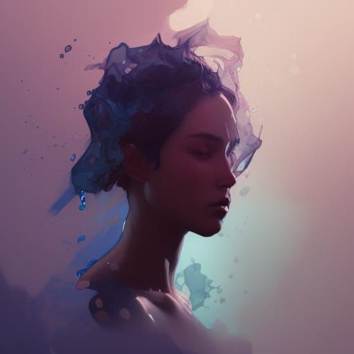 Detailed Portrait in Watercolour Style