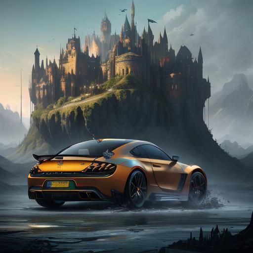 German Xbox Car Trader: Detailed Matte Painting