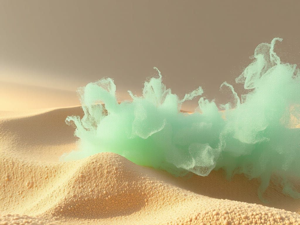 Ethereal Landscape in Ultraminimalistic Style