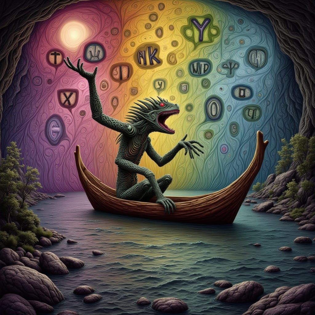 Hallucinating Alien Expresses Gratitude in Magic Surrealism ...