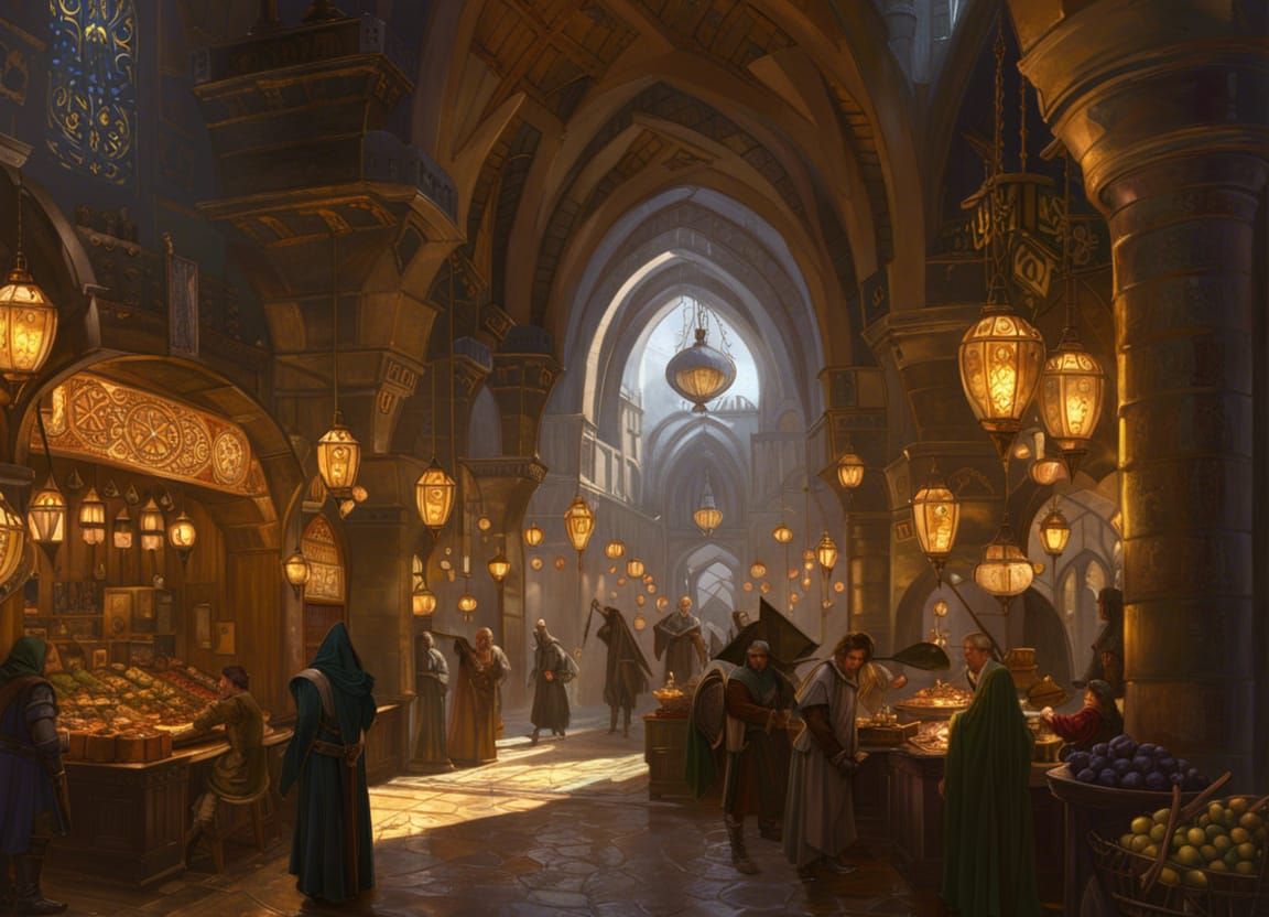 The Grand Bazaar in Constantinople