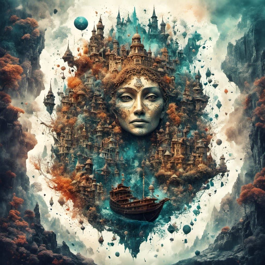 Fantastical Matte Painting in Deep Color