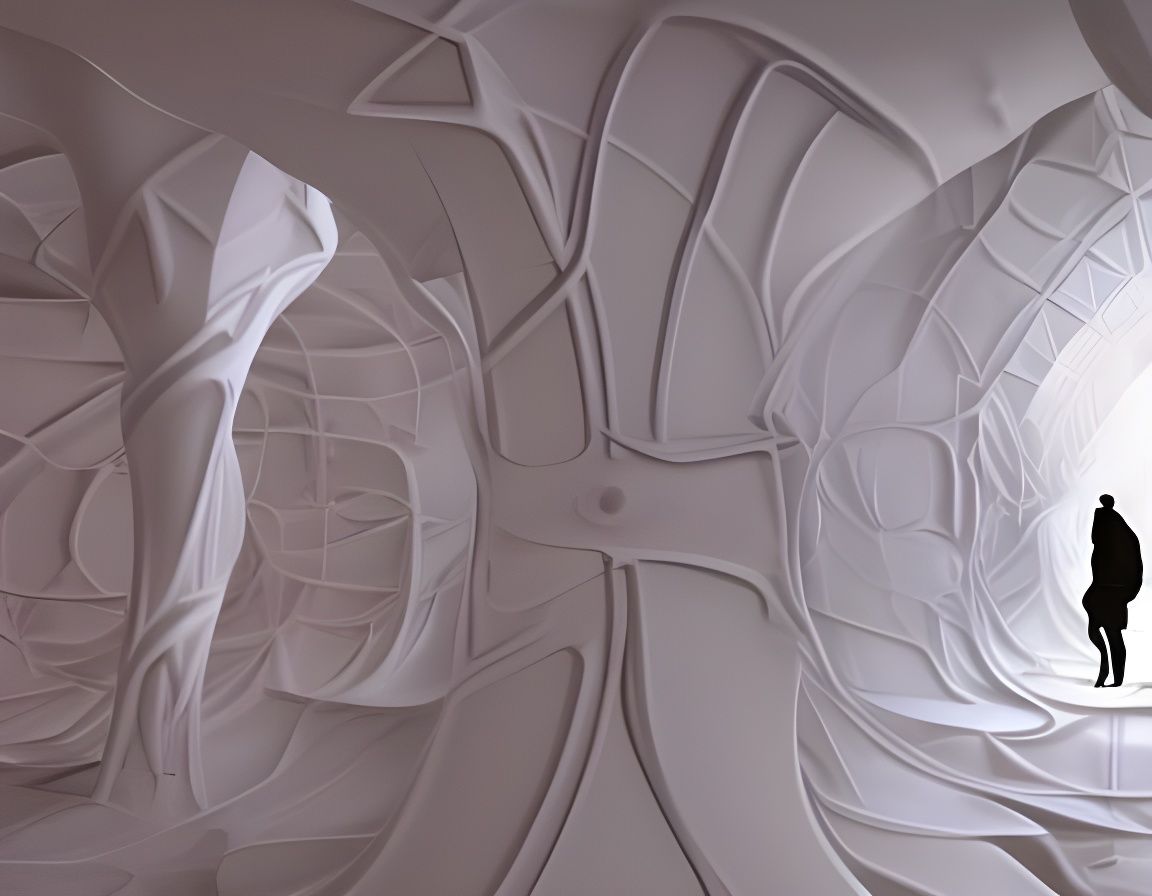 Steamy Manhole Cover in 3D Architectural Style