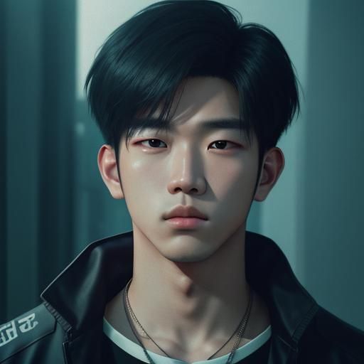 Attractive Kpop Artist Portrait for Spotify Profile
