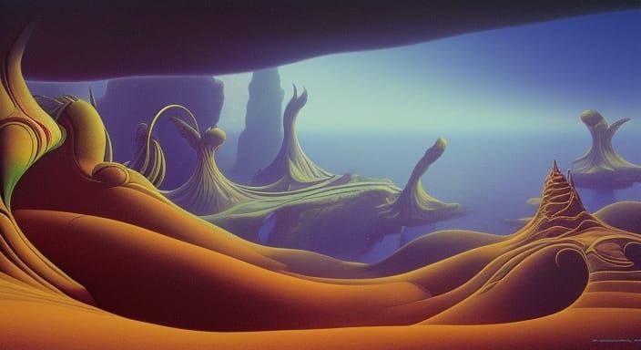 Mystical Dreamscape with Dynamic Lighting and Fantasy Elemen...